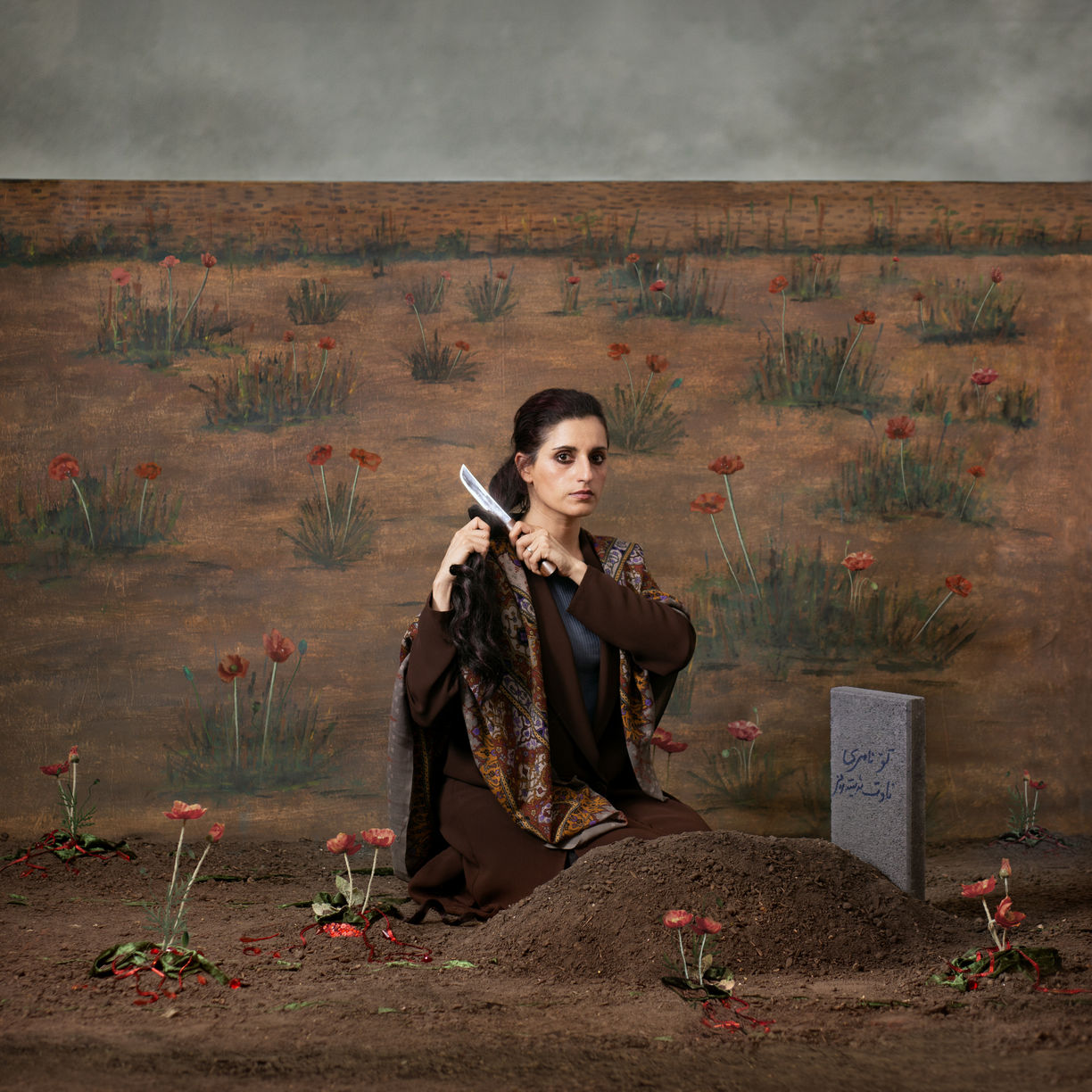 ‘Pro Femina: Scene 4 - Tulips of The Fallen Youth’ – Ramak Bamzar [Iran], Make it Real Staged Portraits 1st Prize
